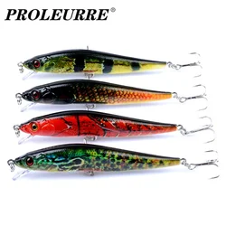 Señuelo Minnow rígido para lucio y perca — acabado realista UV