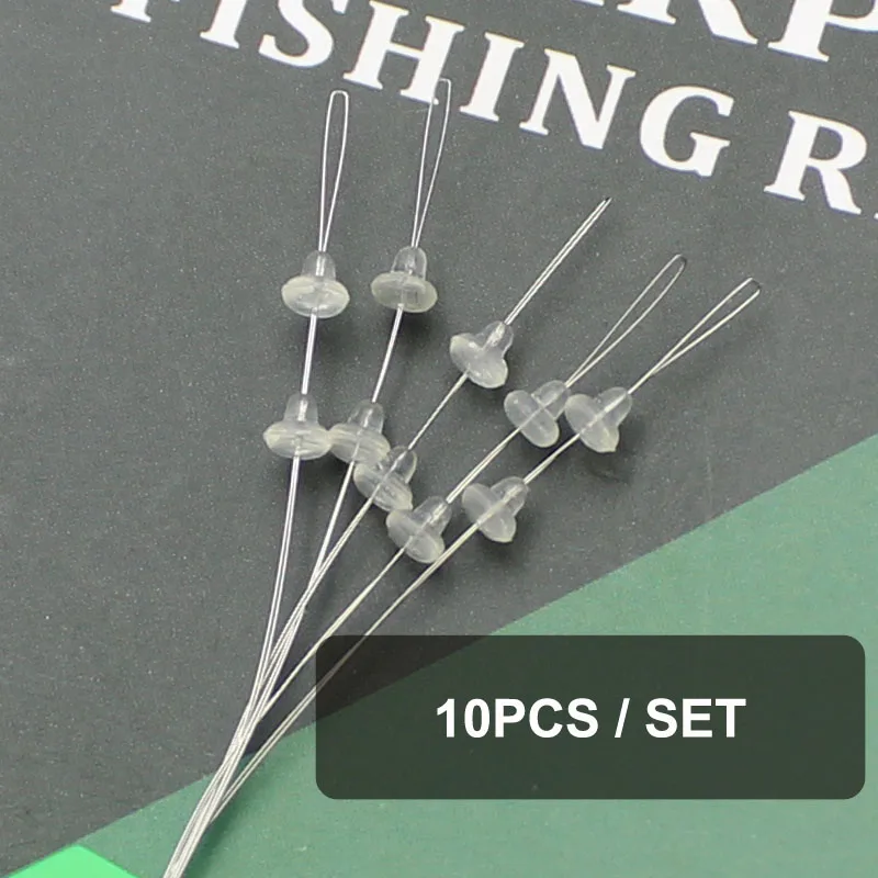 20 piezas gancho detiene cuentas accesorios de pesca de carpa Stoper Boilies cebo tornillo pelo Chod Ronnie Rig Pop UP Boilies Stop - imagen 2