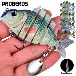 PROBEROS Señuelos multiarticulados 9cm realistas para lubina y lucio