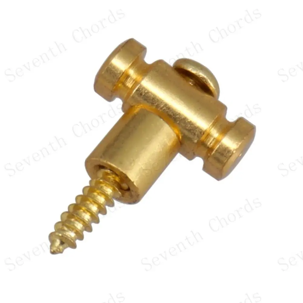 Retenedor de cuerdas de guitarra de hierro, retenedor de cuerdas de rodillo de guitarra dorado/plateado/negro, retenedor de árboles con tornillos de montaje - imagen 3