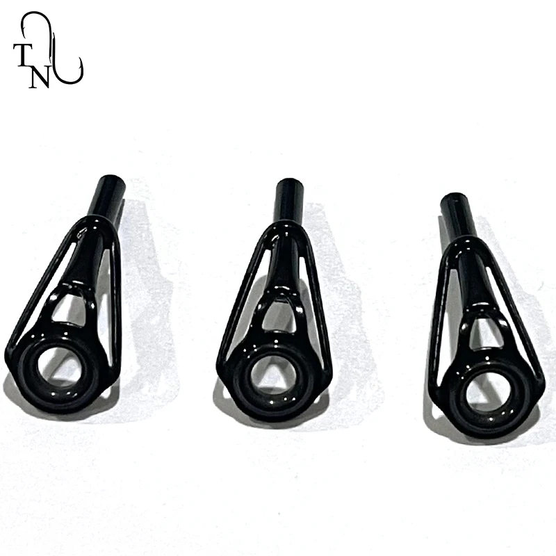 Kit de reparación para pesca, accesorios de repuesto, TN103, 10 piezas, Fuji BPOT, Punta Negra brillante, guía superior 6 #-2,2 - imagen 3