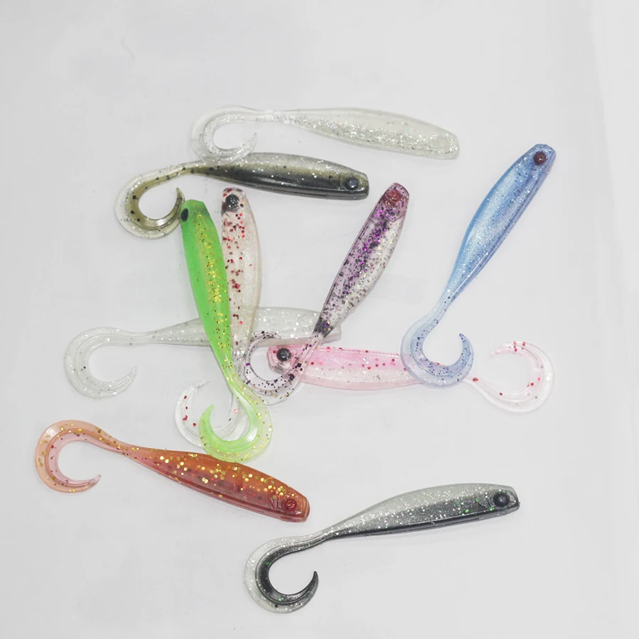Mustad CROSS CURLY TAIL MINNOW 3,5 pulgadas Mezashi señuelo suave cebo MCTM 3,5 pulgadas 2,5g 6 uds perca M cebo de pesca al aire libre - imagen 5