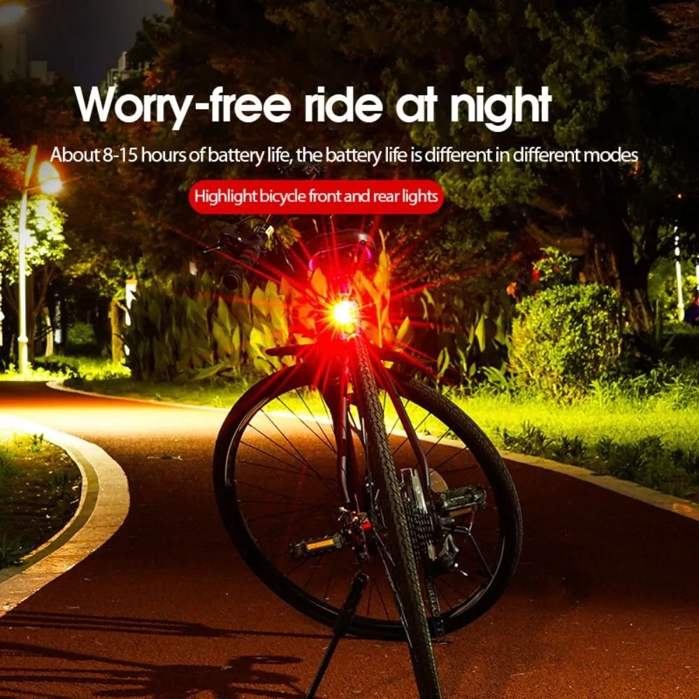 Luz trasera impermeable para ciclismo nocturno, 3 modos de luz, batería, lámpara trasera de montaña, accesorios para bicicleta al aire libre