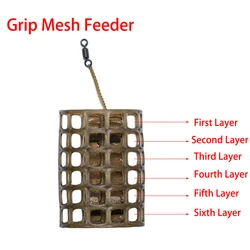 Alimentador de malla con agarre para carpfishing
