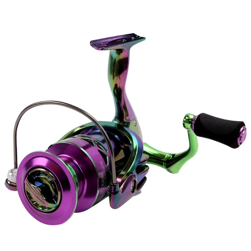 ORJD-carrete de pesca giratorio, accesorios de pista, arrastre máximo 13 BB 5,2: 1, relación de transmisión 1000 ~ 7000 Series, rueda de pesca de aluminio colorida - imagen 3