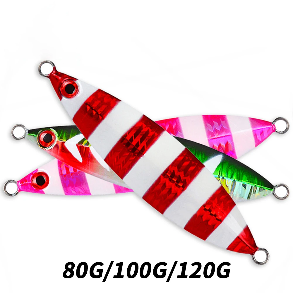 Cucharas de pesca de Metal, señuelos de lanzamiento lento Vertical, noctilucentes, cuchara de Jigging de Metal para atún, lubina, pata de gallo - imagen 2