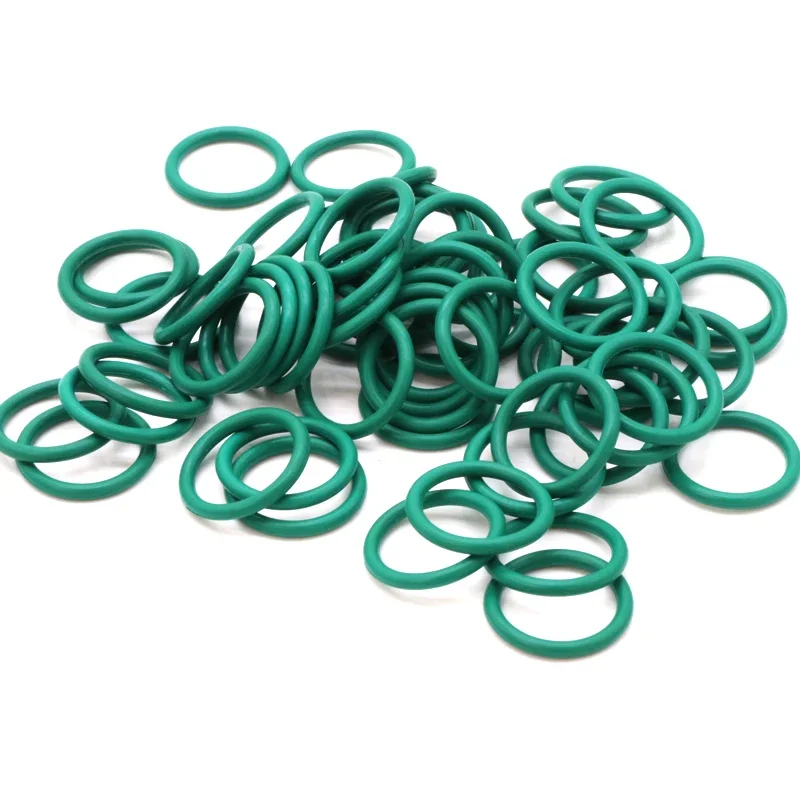 10 Uds CS3.1mm OD 10 ~ 85mm verde FKM caucho de flúor junta tórica junta de sellado aceite de aislamiento resistencia a altas temperaturas verde - imagen 3