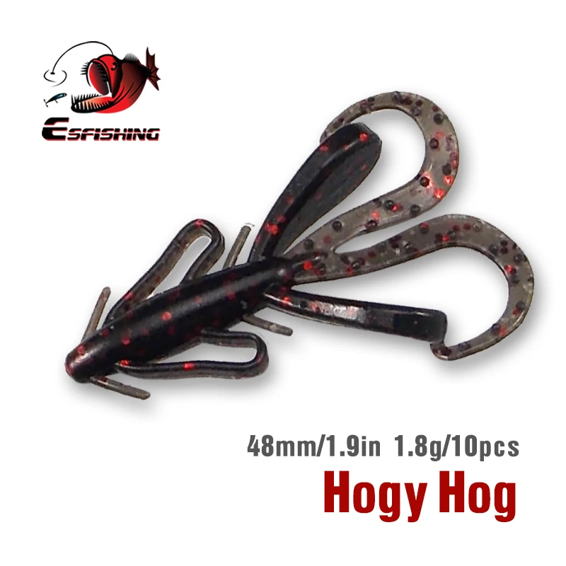 KESFISHING Isca cebos artificiales camarones Hogy Hog 48mm cebo de silicona lubina trucha Lucio pescado Leurre Souple Señuelos de pesca en hielo - imagen 5