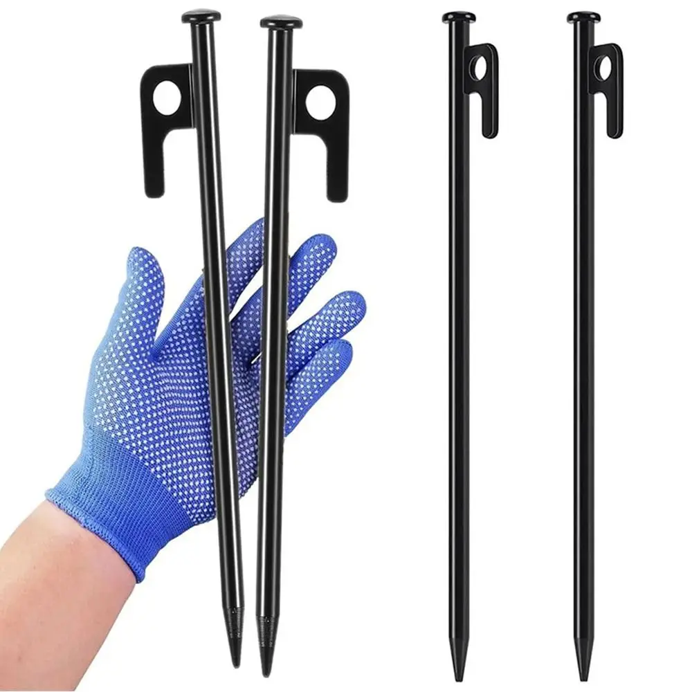 Estacas acero forjado 20-40 cm - Clavos tienda campaña - imagen 4