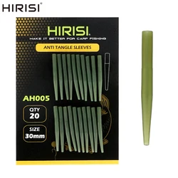 Hirisi 20 piezas fundas de goma para pesca de carpa, aparejos terminales de pesca antienredos AH005, accesorios de pesca de carpa