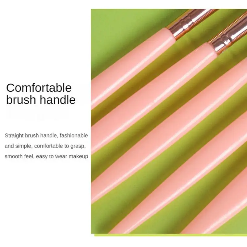 1/2 Uds pincel para sombra de ojos fácil de aplicar maquillaje delineador de ojos rubor portátil 5 palos pinceles de maquillaje y herramientas cubo pinceles de maquillaje - imagen 3