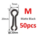 M 50pcs Matte Black