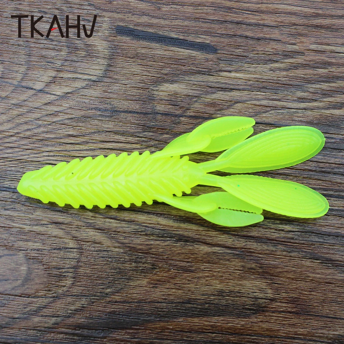 TKAHV-señuelo de pesca Artificial suave, cebo Wobbler Jigging, Lucio, Swimbait giratorio, gambas, 90mm, 10 unids/lote por bolsa - imagen 3