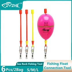 ZYZHE Conector rápido flotador pesca