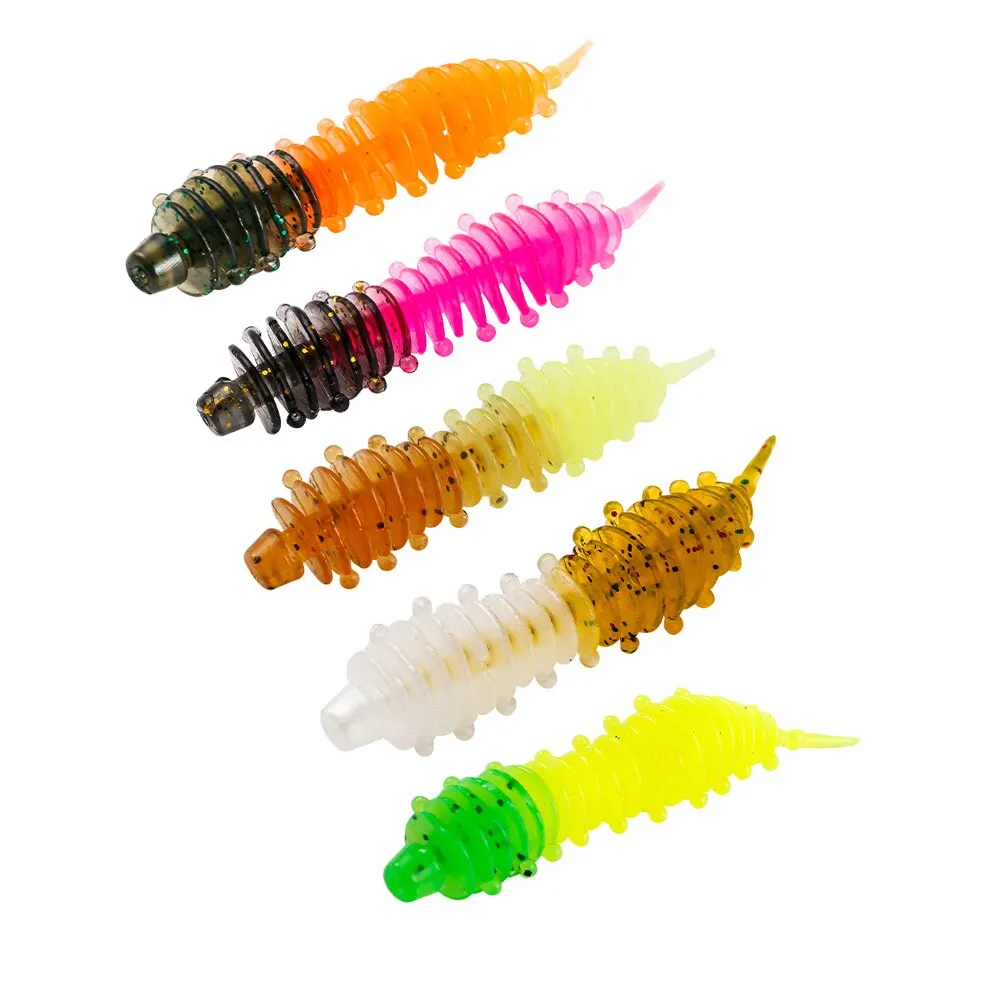 Cebo segmentado colorido diseñado para pescar