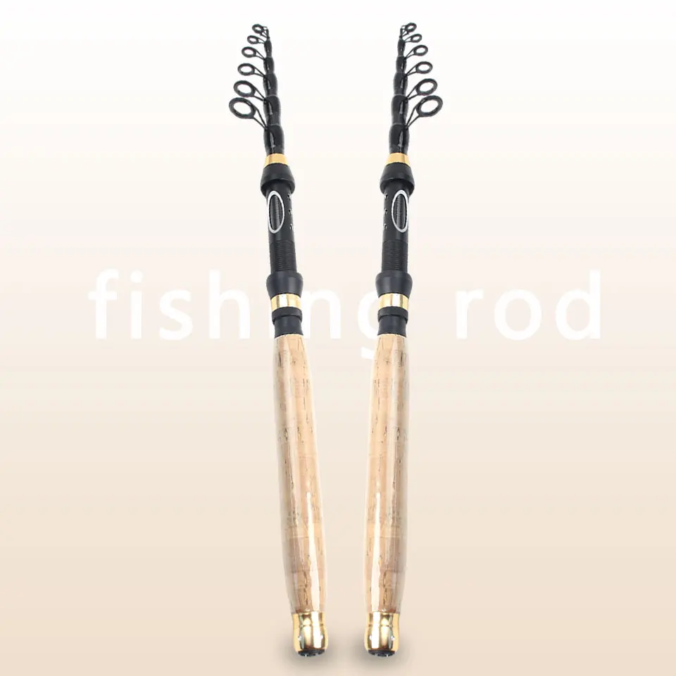Caña de señuelo telescópica: práctico material de carbono portátil, universal para agua dulce, agua salada, caña de pescar de todas las aguas - imagen 3