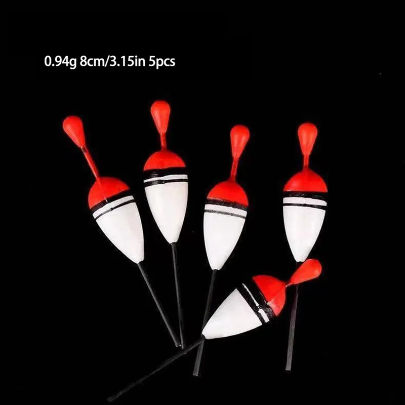 1 Juego (15 uds) flotadores de pesca boya Vertical mar con gomas tamaño mixto Color para herramientas de pesca - imagen 5