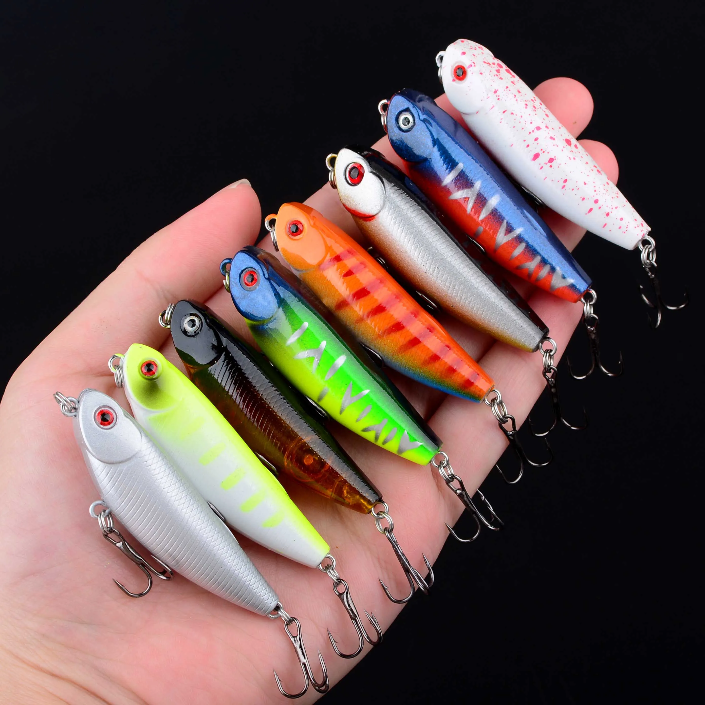 Micro señuelo duro flotante tipo Minnow para lubina, carpa y barracuda - imagen 2