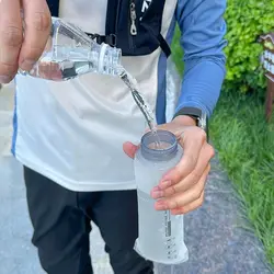 Botella de Agua Deportiva Plegable Ligera de 250/500 ml, Diseño Plegable, Bolsa de Agua Suave, Material Suave, Portátil, para Correr