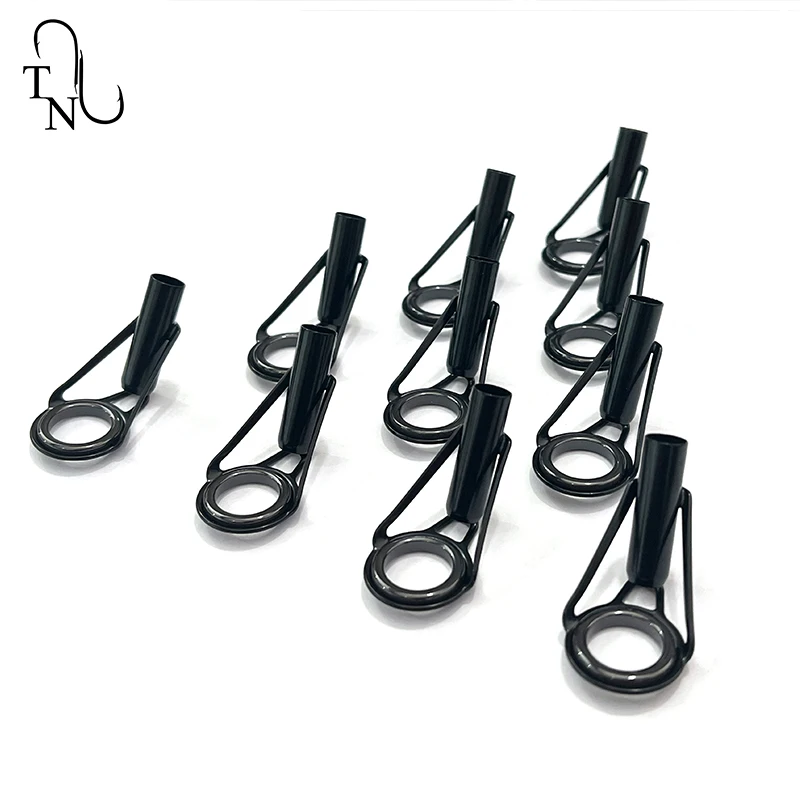 TN27 BSTST 5 uds guías de punta de pesca construcción guías de caña de pescar anillo Kit de reparación de agua salada para accesorios de repuesto de pesca - imagen 5