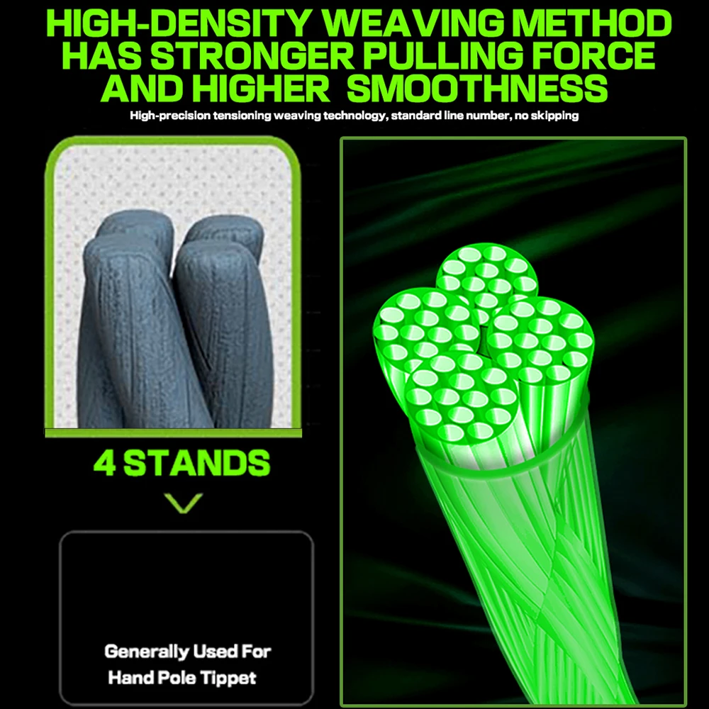 Seabass X4-sedal trenzado de PE para pesca, 300M, 500M, carrete giratorio de perfil bajo, alambre de pesca rosa, azul y verde, 10-80LB - imagen 3
