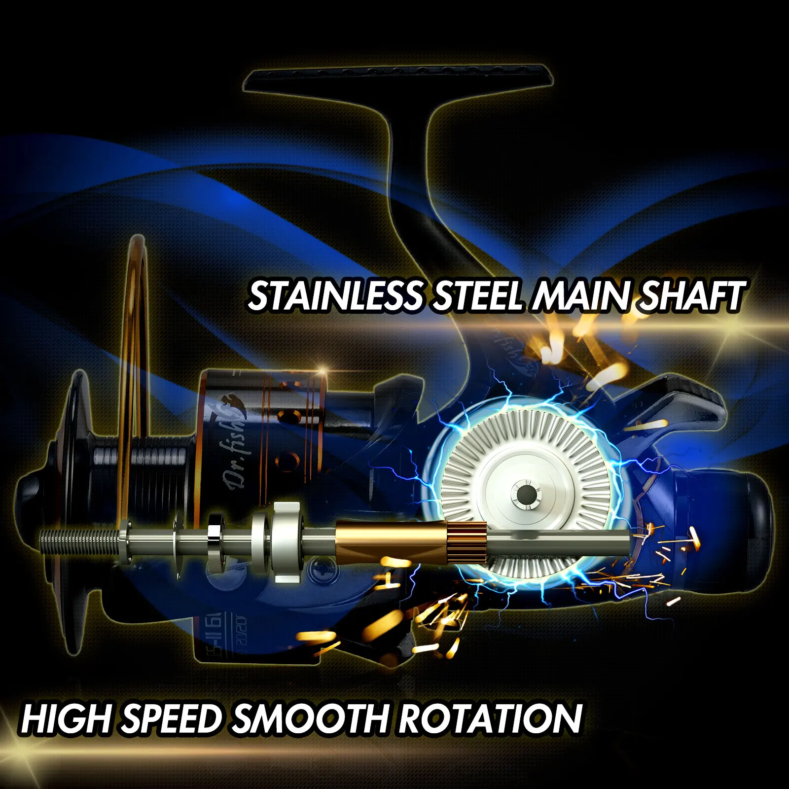 Carrete de pesca 3000-6000 carrete giratorio 10 + 1BB 5,5: 1 Baitfeeder Max Drag 30Lb agua salada alta potencia carrete de repuesto de fibra de carbono bagre - imagen 5
