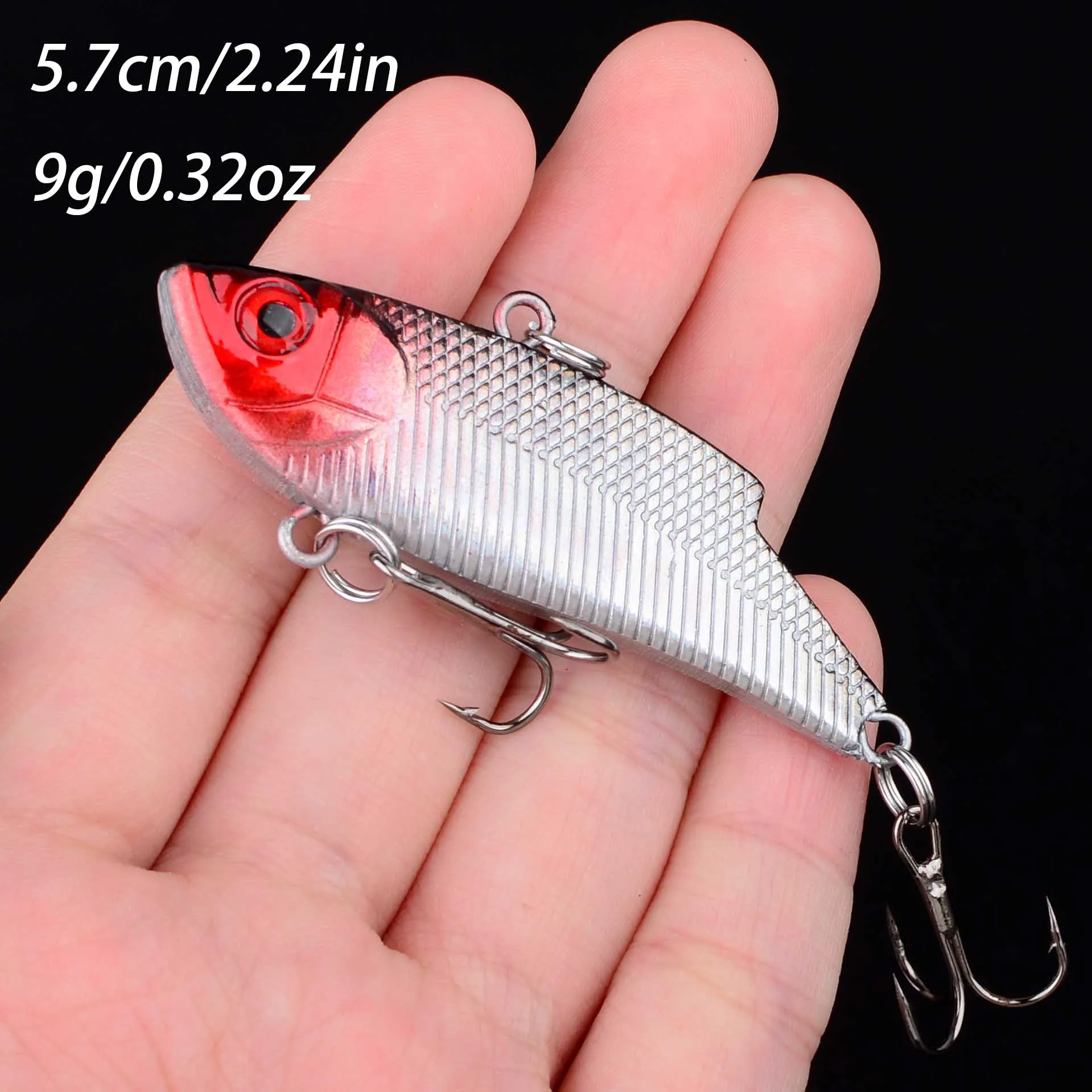 1 señuelo de pesca de invierno VIB cebo duro Crankbait Wobbler Artificial Peche Salmo para señuelo de pesca - imagen 2