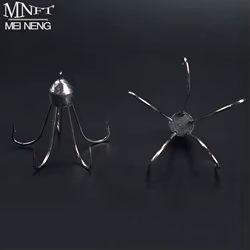 Anzuelos de acero rico en carbono, anzuelos de pesca con ancla de cinco garras ponderada, anzuelos grandes, peso de enganche 30g 40g 50g 60g