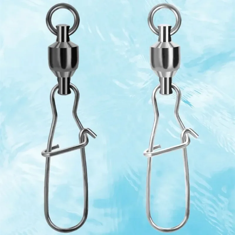Broches giratorios con rodamiento – Conectores a presión para pesca