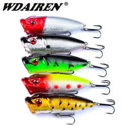 Popper cebo duro de superficie colores mezclados para lubina