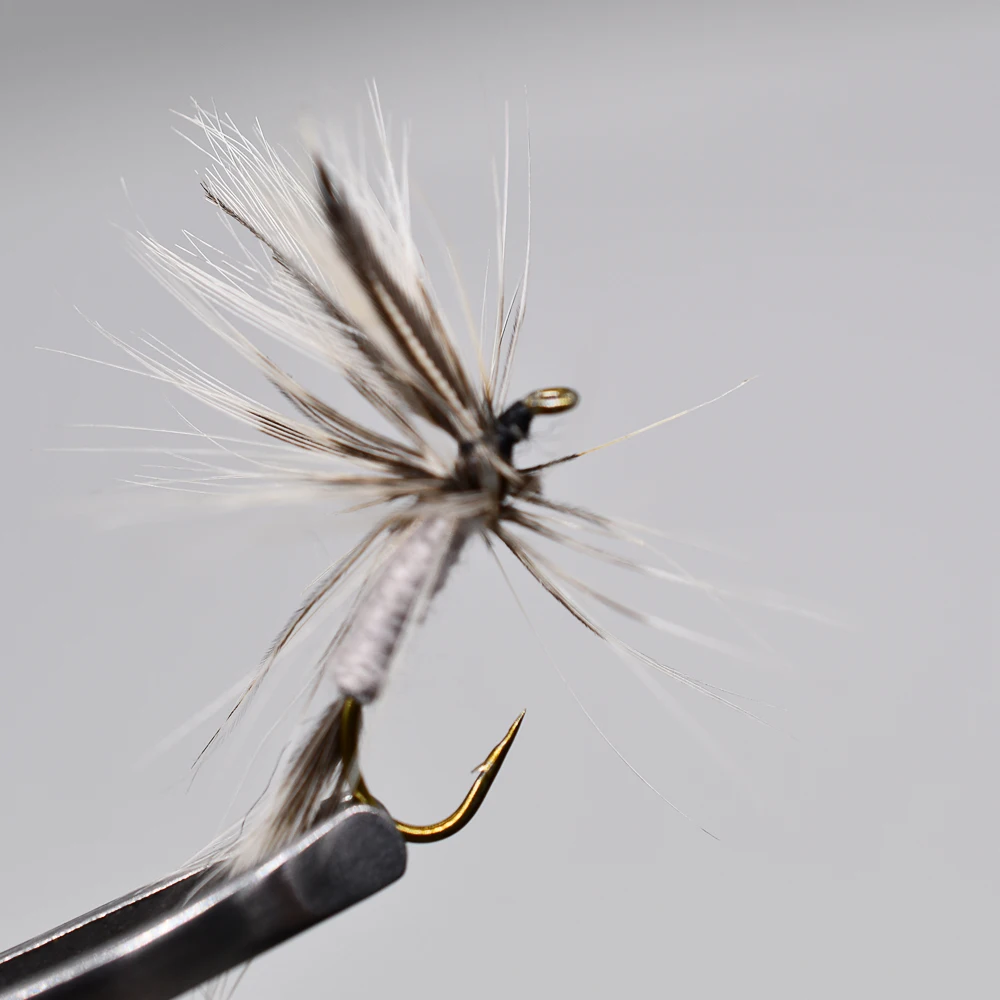 MNFT 10PCS 10 #    Mosquito moscas secas trucha mosca pesca moscas señuelo Artificial cebo - imagen 3