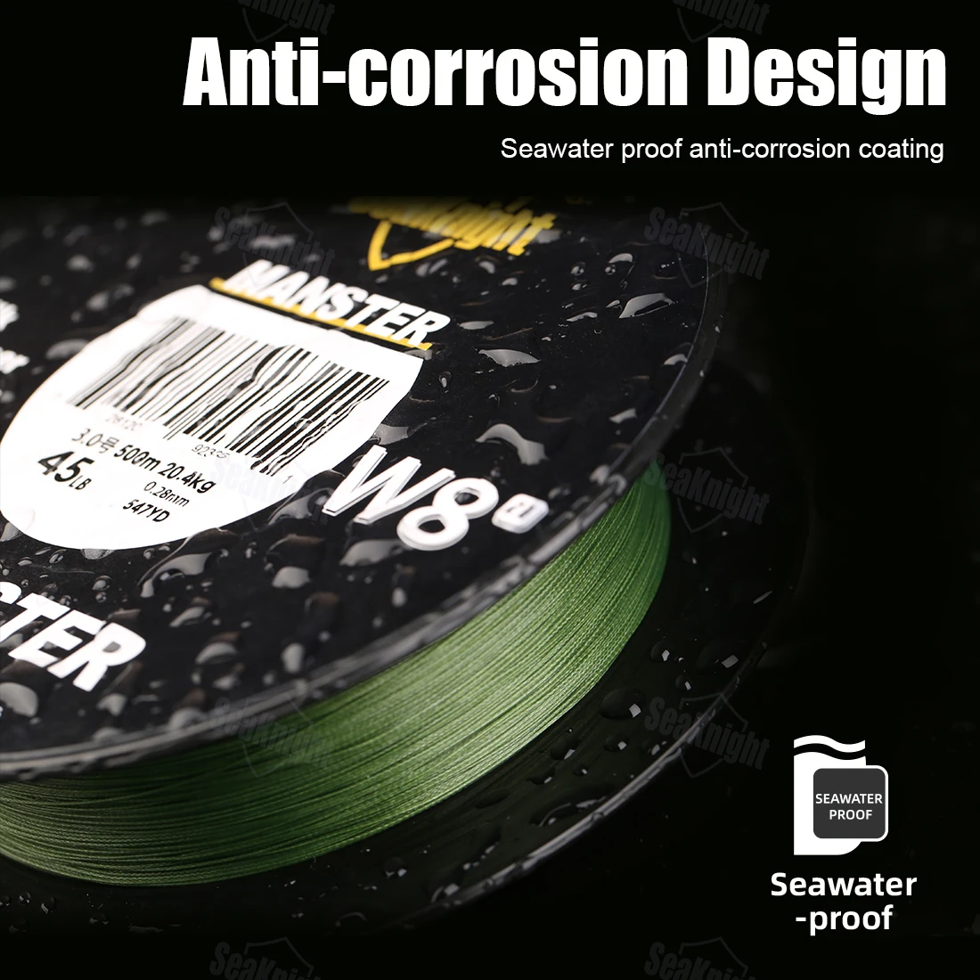 SeaKnight nuevo MONSTER/MANSTER W8 II 150M 300M 500M 8 hebras línea de pesca trenzada de fundición 15LB-100LB línea de PE multifilamento suave - imagen 2
