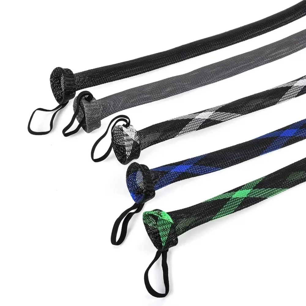 Calcetines protectores para caña de pescar, funda elástica para caña giratoria de 32mm, escalable para fundición de caña giratoria de pesca en el mar - imagen 4