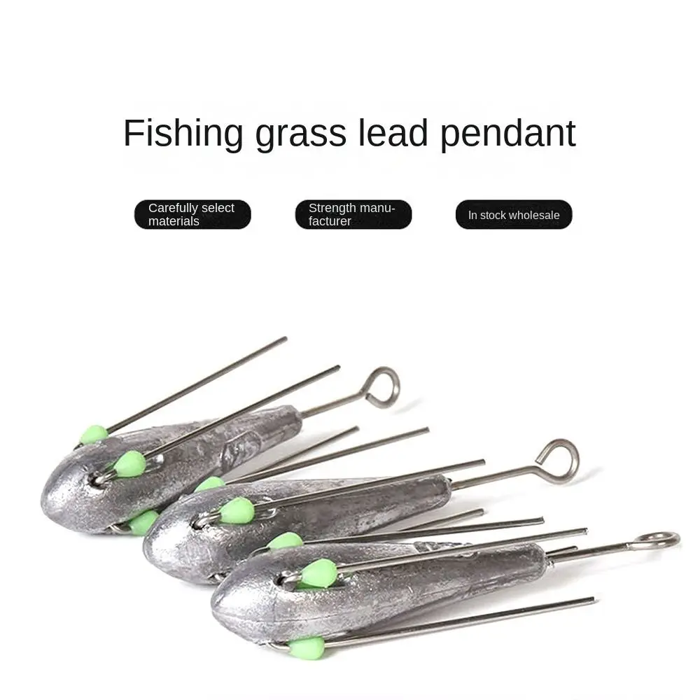 Plomo de pesca en el mar caliente, caída con cuentas luminosas, conector de gancho, peso de plomo 50g-190g, plomo de latón para pesca en el mar - imagen 4