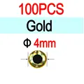 4mm Gold100pcs