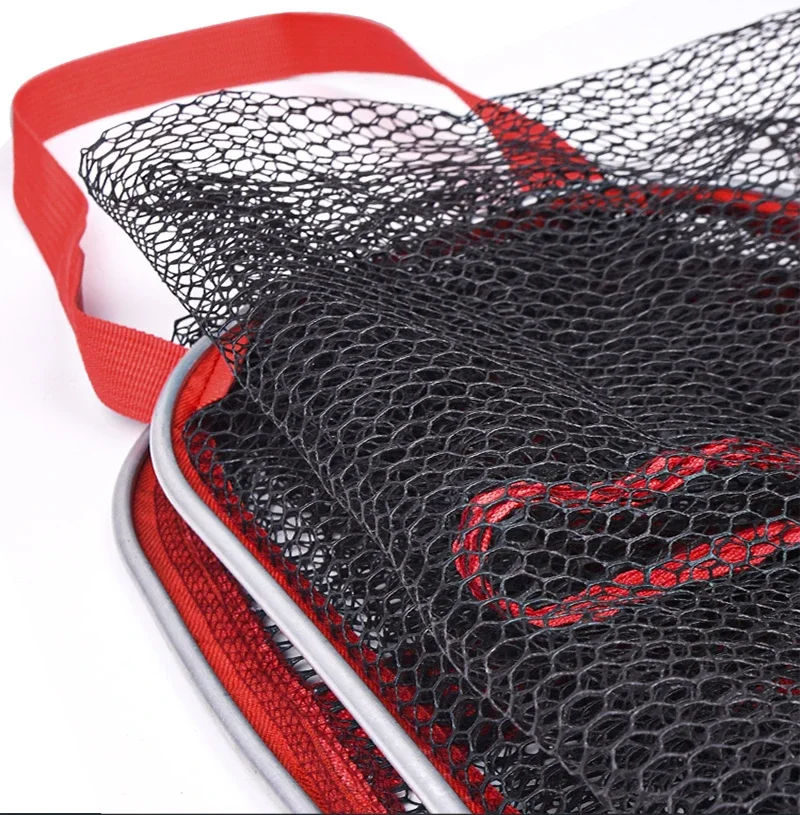 Jaula de pescado Lawaia, jaula de red cuadrada pegada, jaula de red de pesca portátil para exteriores, bolsa de pescado, equipo de pescadores de secado rápido - imagen 3