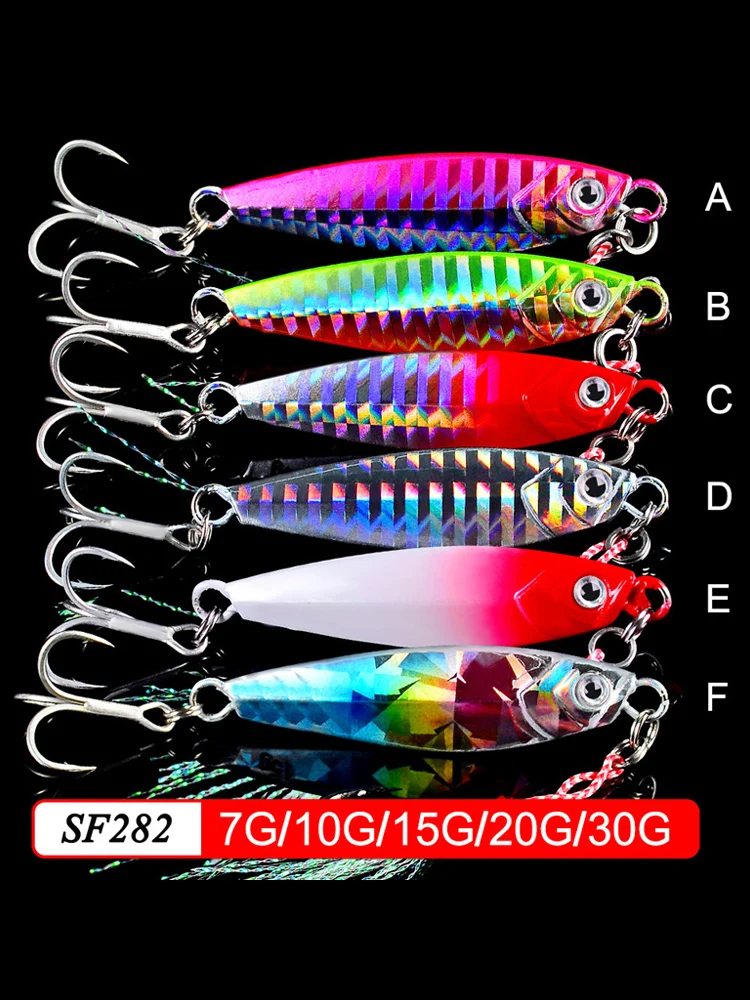 Señuelo de Metal fundido para Pesca, cebo Artificial de 7/10/15/20/30g para Pesca de lubina, aparejos SwimBait - imagen 5