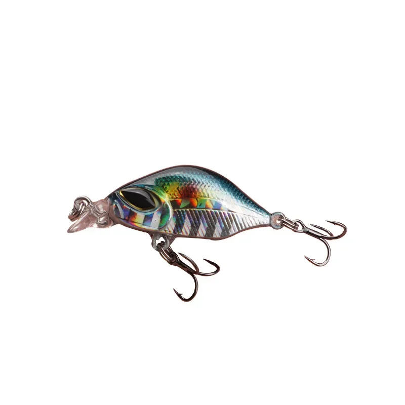 Crankbaits artificiales de manivela, Señuelos de Pesca flotantes, señuelos duros de manivela oscilante, Wobblers de sonido para lubina, perca, Lucio, 3g, 4cm
