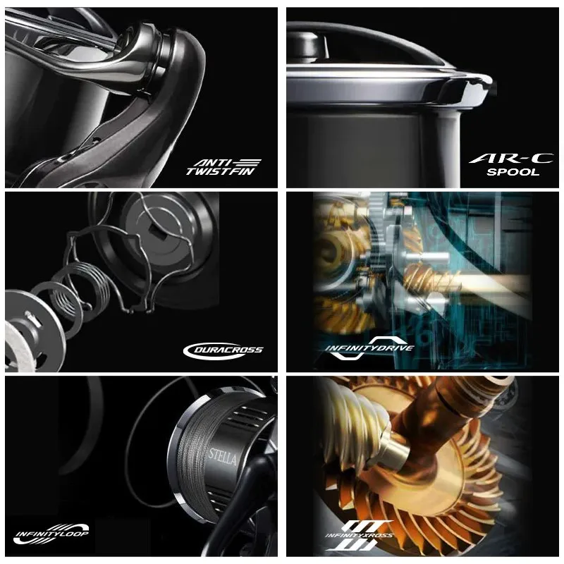 SHIMANO STELLA 2022 nuevos carretes de pesca originales 2500S 2500HG C3000 4000 C5000XG x-ship carretes de agua salada hechos en Japón - imagen 4