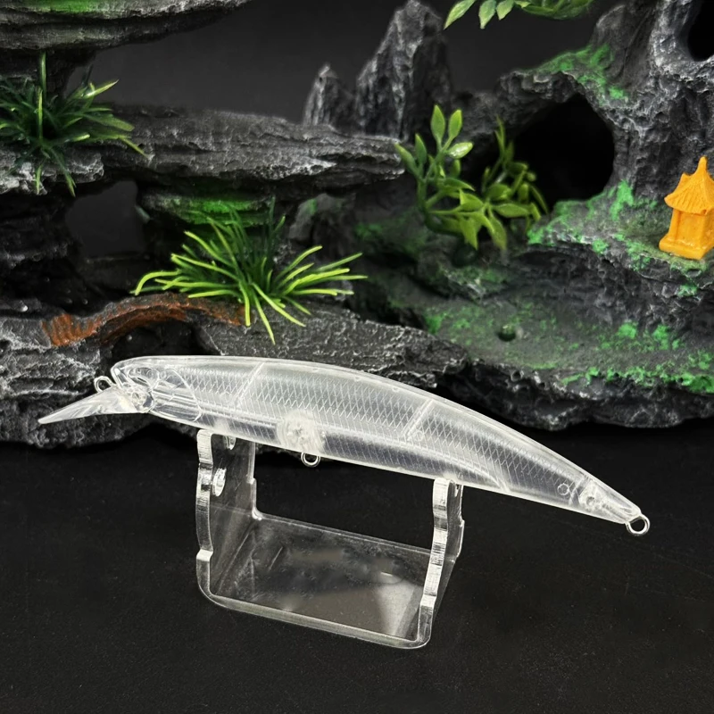 20 piezas señuelos de pececillo sin pintar, 110mm, 25g, cebo que se hunde de peso pesado, cebo de pesca de largo alcance para lubina, cebo Artificial Twitch - imagen 5