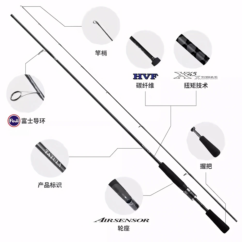 Daiwa Tatula XT — Caña spinning de carbono acción rápida para lubina - imagen 4