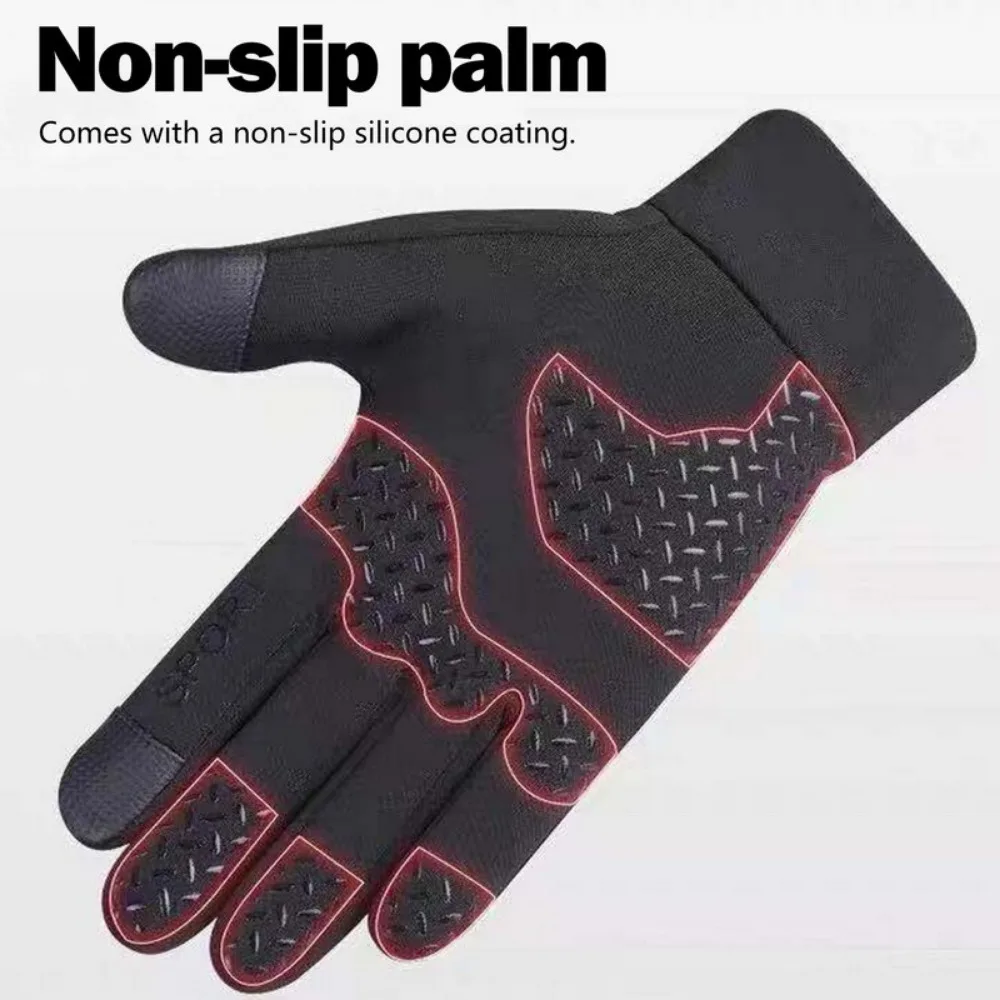 Guantes Térmicos para pantalla táctil con dedos completos para exteriores, guantes de invierno, guantes cálidos, guantes de ciclismo - imagen 4