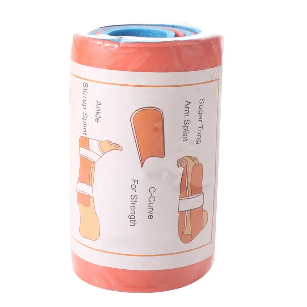 Rollo de férula de aluminio para hueso, férula ligera y reutilizable, soportes de brazo de emergencia fijos para fracturas, férula de rescate para viajes al aire libre - imagen 4