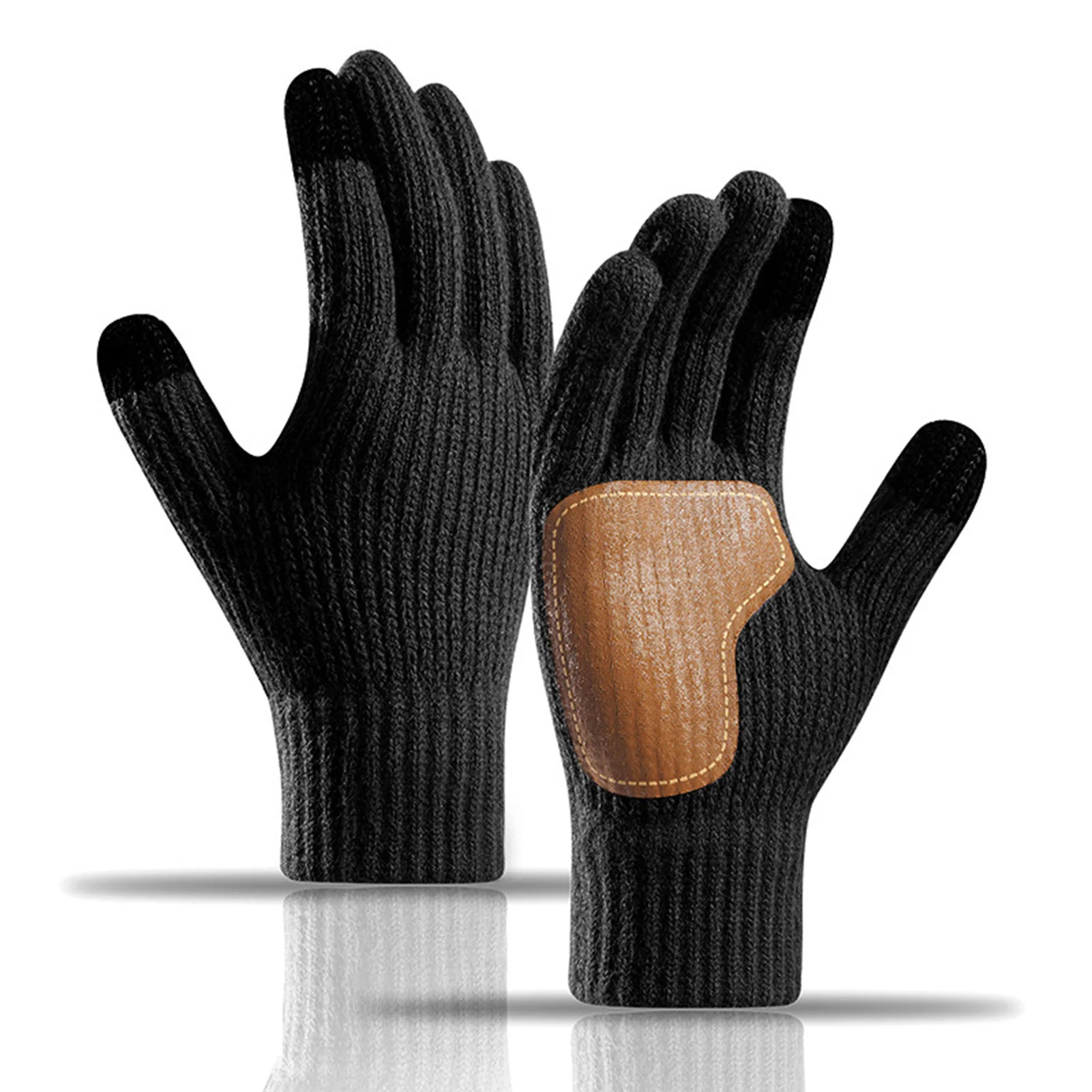 Guantes de pesca de invierno, guantes de felpa gruesos para ciclismo, pesca, Camping, esquí, manoplas de terciopelo antideslizantes, accesorios deportivos - imagen 2