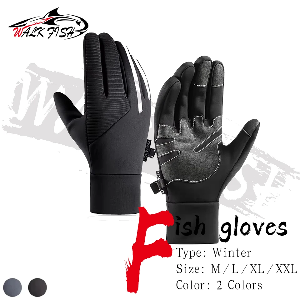 Guantes de Pesca Walk Fish – Térmicos, Impermeables y Táctiles