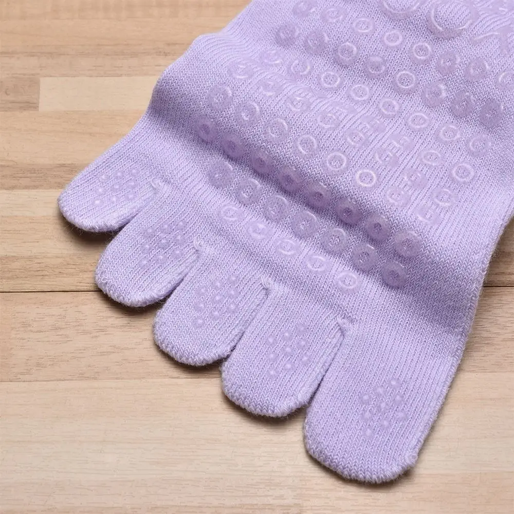 Calcetines antideslizantes de cinco dedos, transpirables de algodón - imagen 3