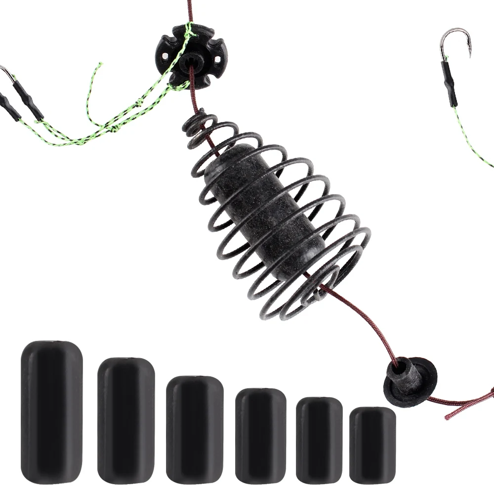 FISH KING-jaula de cebo de pesca de carpa, gancho de acero de alto carbono, alimentador de Metal, accesorios de señuelo Artificial, hundimiento, 30-80g - imagen 5