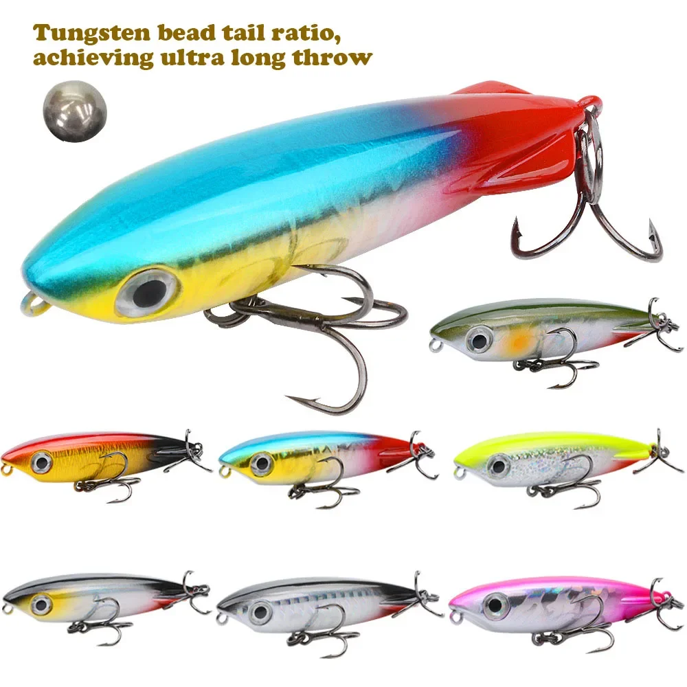 Mini Wobblers de 70mm y 8,5g, Señuelos de Pesca con lápiz flotante, TopWater Walk the Dog, Swimbait de Pesca para lubina, aparejos de cebo duro Artificial - imagen 3