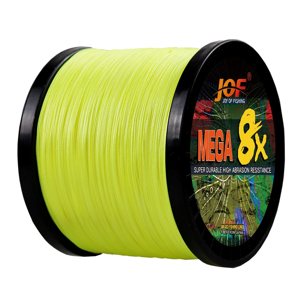 Línea de pesca trenzada de fundición larga, 8/16 hebras, 500M, 0,14-0,8mm, tejido para agua salada, cable Jigging, tracción superfuerte, 18-200B - imagen 2