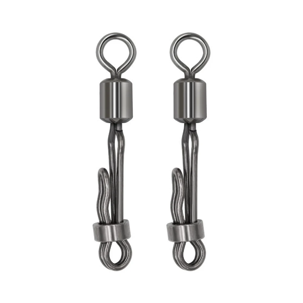 20 piezas giratorio de carpa con bloqueo a presión, cambio rápido, anillo de 8 formas, conector de sedal de pellets para pesca de carpa, accesorios de pesca - imagen 4
